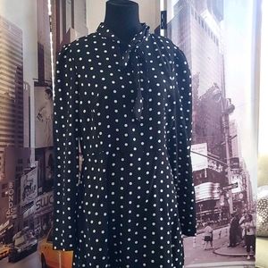 Shein dress white with black